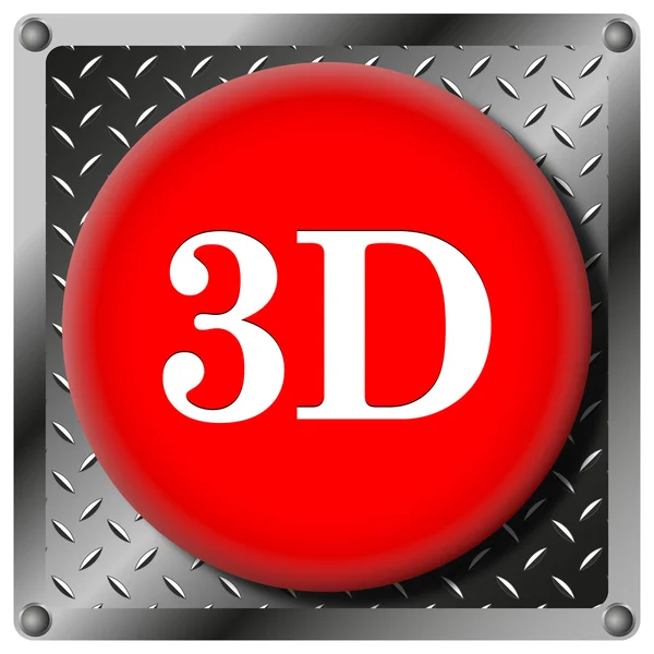 3D-Metallic-Symbol — Stockfoto