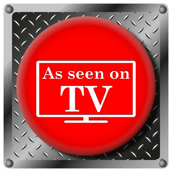 Jak je vidět v televizi kovové ikony — Stock fotografie