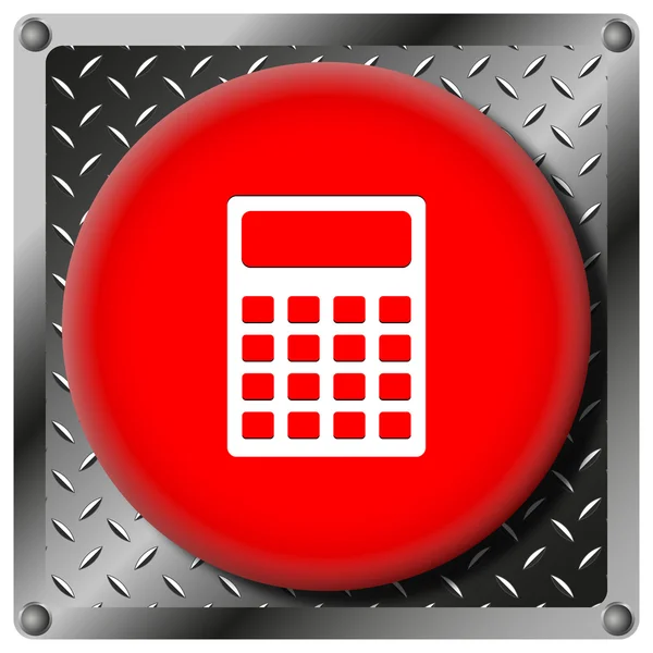 Metalowe ikona kalkulator — Zdjęcie stockowe