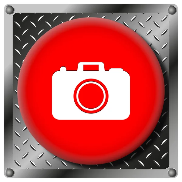 Foto-Kamera Metallic-Symbol — Stockfoto