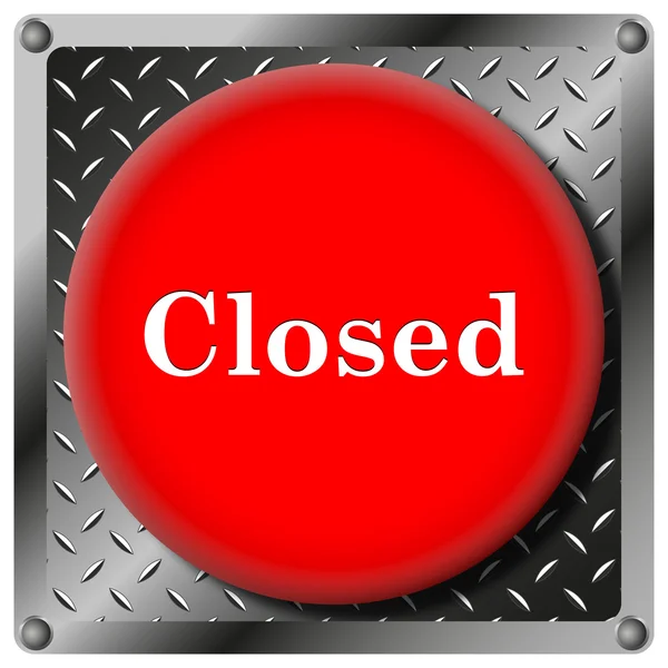 Closed metallic icon — Stock Photo, Image