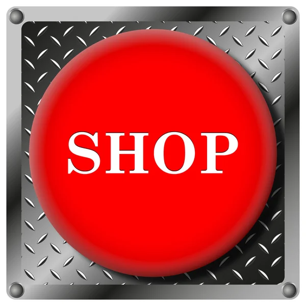 Shop metallic icon — Stock Photo, Image