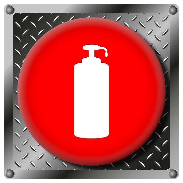 Jabón icono metálico — Foto de Stock
