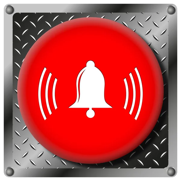 Bell metallic icon — Stock Photo, Image