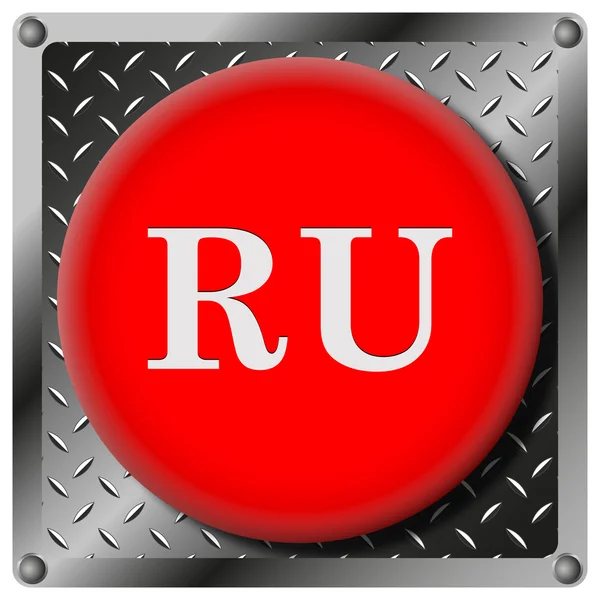 Russian metallic icon — Stock Photo, Image