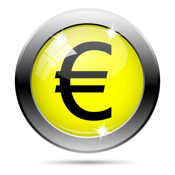 Значок евро — стоковое фото