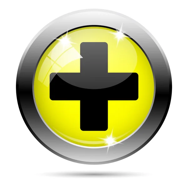 Ícone cruz médica — Fotografia de Stock