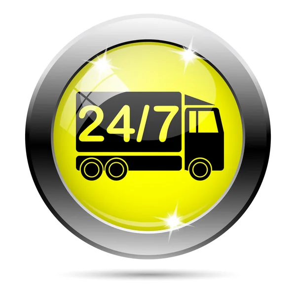 24 7 Lieferwagen-Symbol — Stockfoto