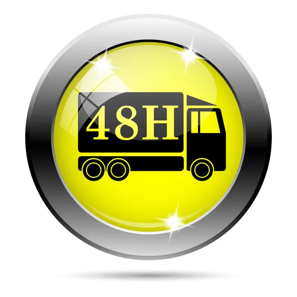 48H delivery truck icon — Stock Photo, Image