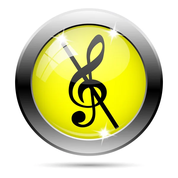 Musical note - no sound icon — Stock Photo, Image