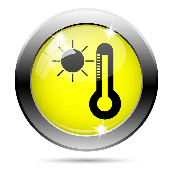 Sun and thermometer icon — Stock Photo, Image