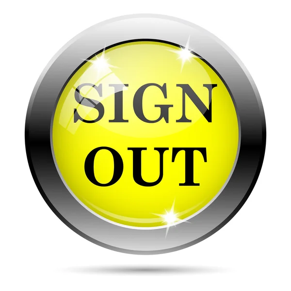 Sign out icon — Stock Photo, Image