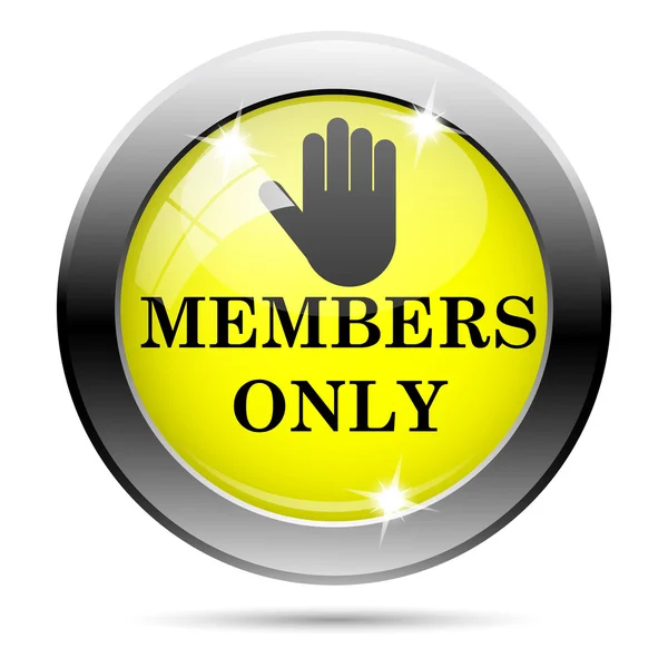 Members only icon — Stock Photo, Image