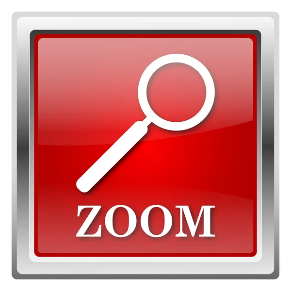 Zoom con icono de lupa — Foto de Stock