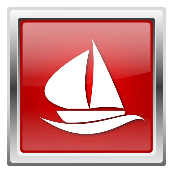 Zeilboot pictogram — Stockfoto