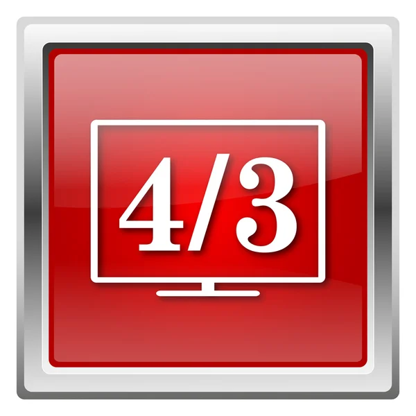 4 3 tv simgesi — Stok fotoğraf