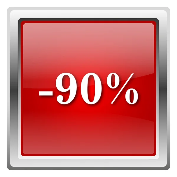 90 por ciento icono de descuento — Foto de Stock