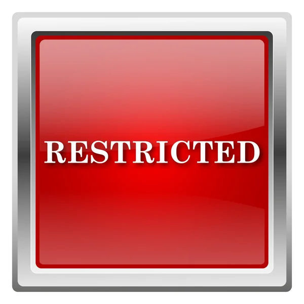 Restricted icon — Stock Photo, Image