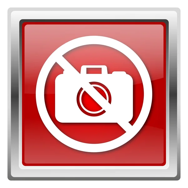 Forbidden camera icon — Stock Photo, Image