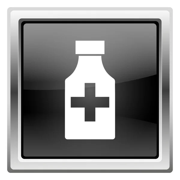 Pillen fles pictogram — Stockfoto