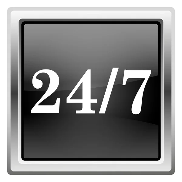 24 7 ikona — Zdjęcie stockowe