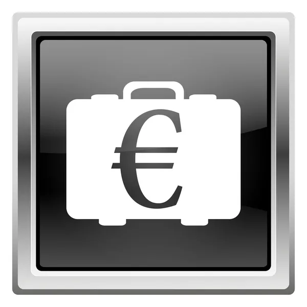 Euro çanta simgesi — Stok fotoğraf