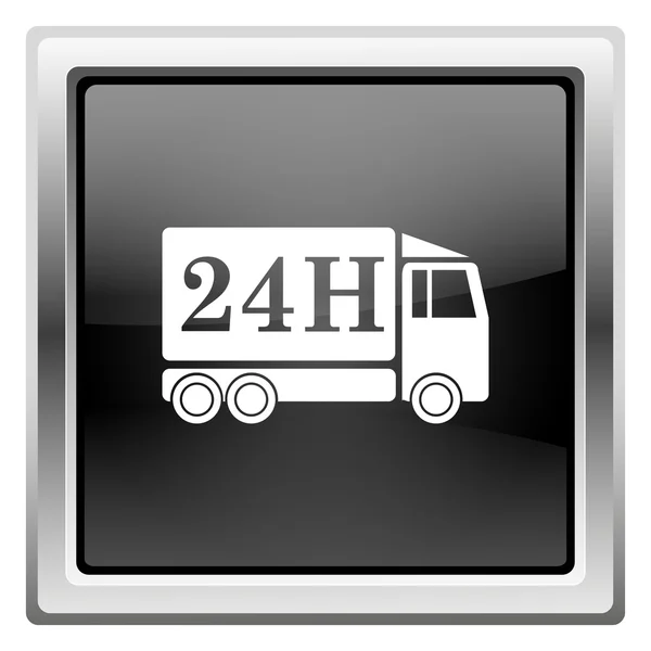 24H delivery truck icon — Stock Photo, Image