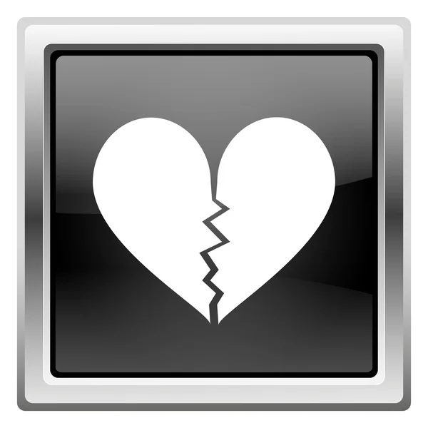 Broken heart icon — Stock Photo, Image