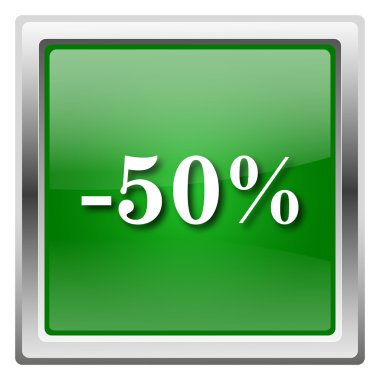 yüzde 50 indirim simgesi