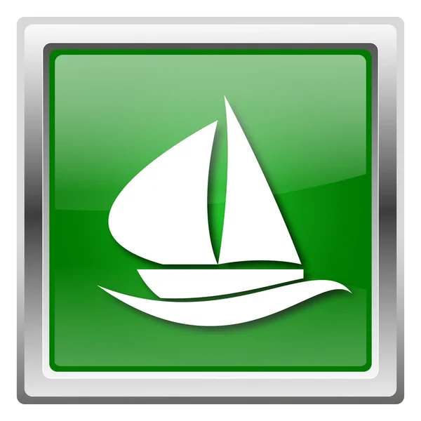 Ikona jacht — Zdjęcie stockowe