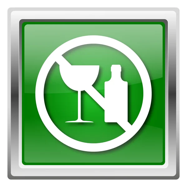 No alcohol icon — Zdjęcie stockowe