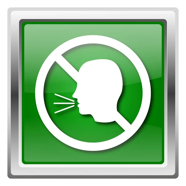 No talking icon — Stock Photo, Image