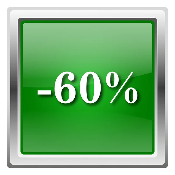 60 por ciento icono de descuento —  Fotos de Stock