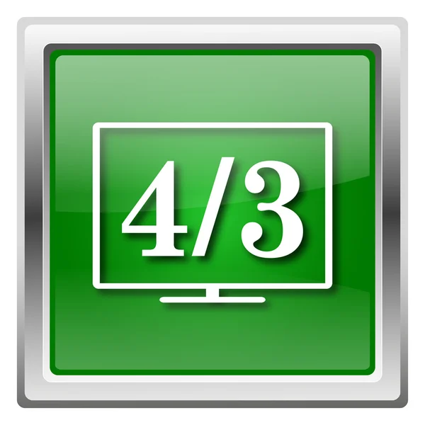 4 3 TV icon — Stock Photo, Image