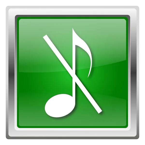 Musical note - no sound icon — Stock Photo, Image