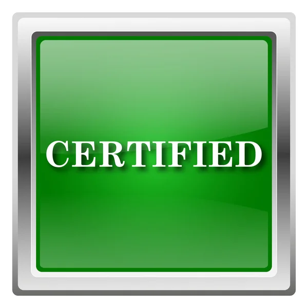 Certifikované ikona — Stock fotografie