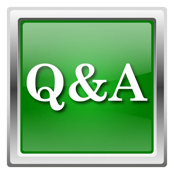 Q&A icon — Stock Photo, Image