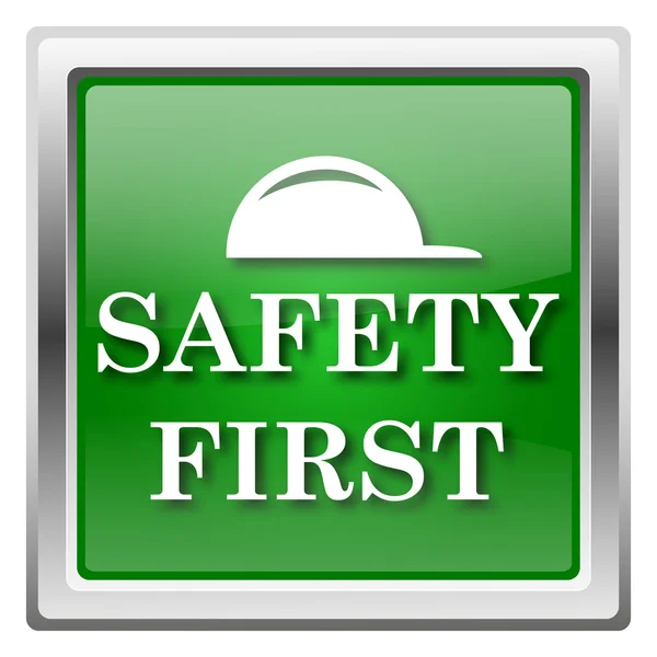 Safety first icon — Stock Photo, Image