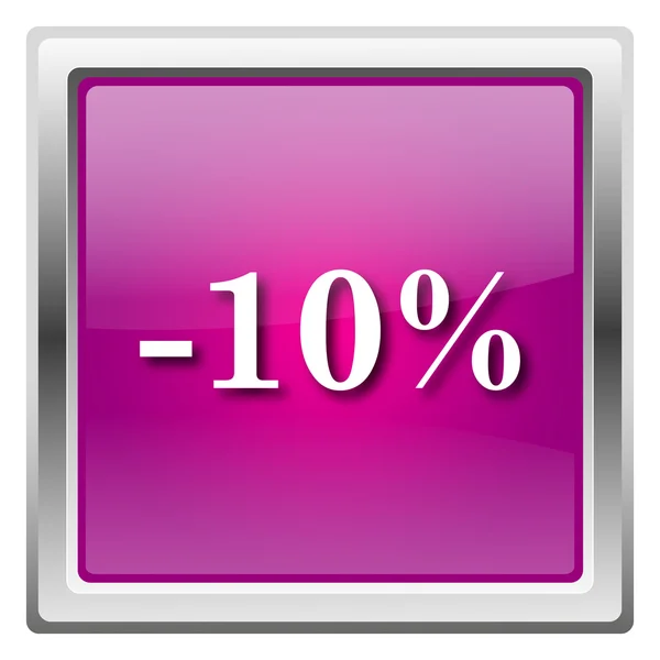 10 % sleva ikona — Stock fotografie