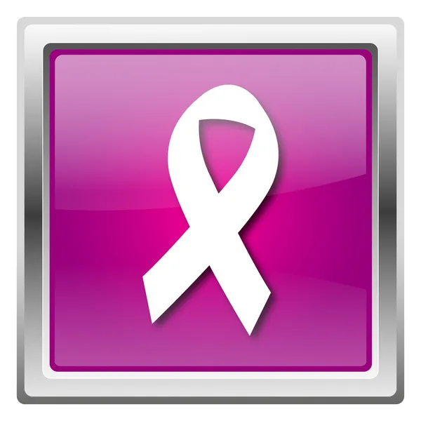 Breast cancer ribbon icon — Stock Photo, Image