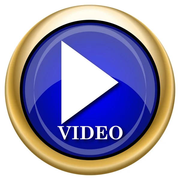 Video play-ikonen — Stockfoto