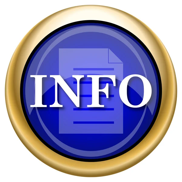 Info Icono — Foto de Stock