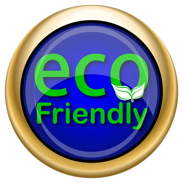 Eco friendly ikonen — Stockfoto