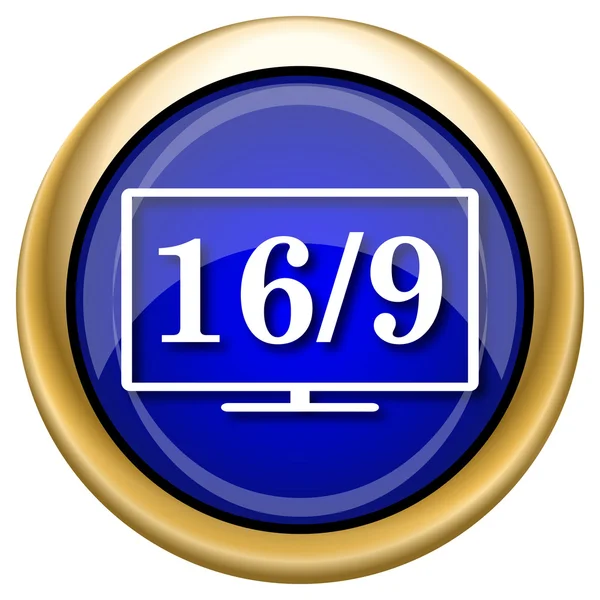 16 9 tv simgesi — Stok fotoğraf