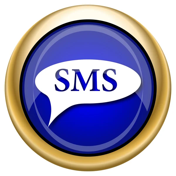 SMS balonu simgesinin — Stok fotoğraf