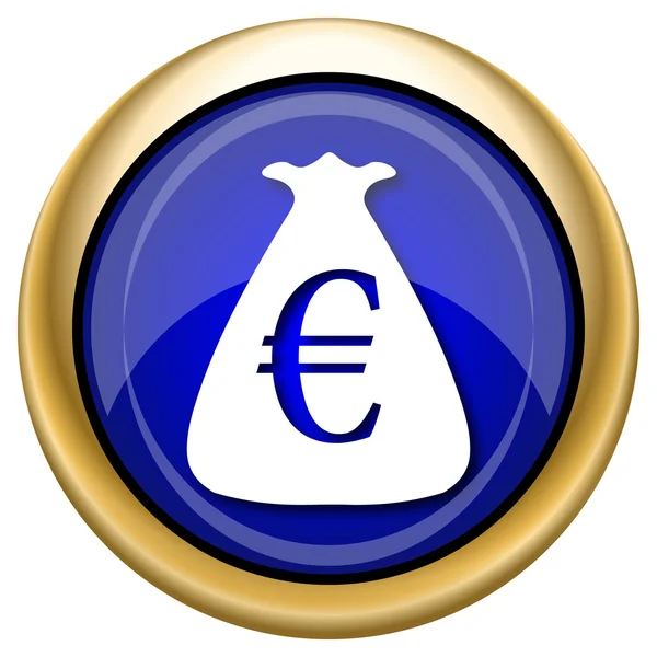 Euro zak pictogram — Stockfoto