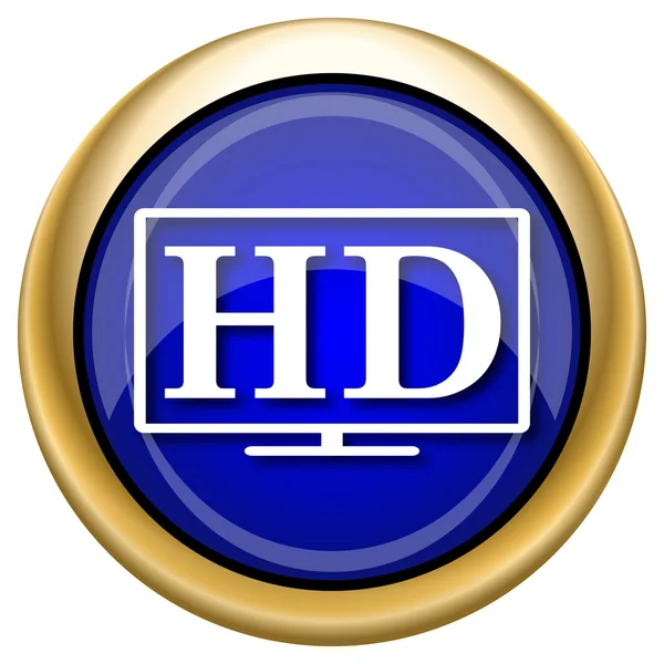 Ikona hd tv — Stock fotografie