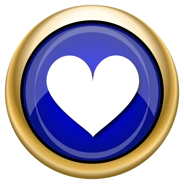 Srdce ikona — Stock fotografie