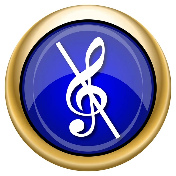 Musical note - no sound icon — Stock Photo, Image