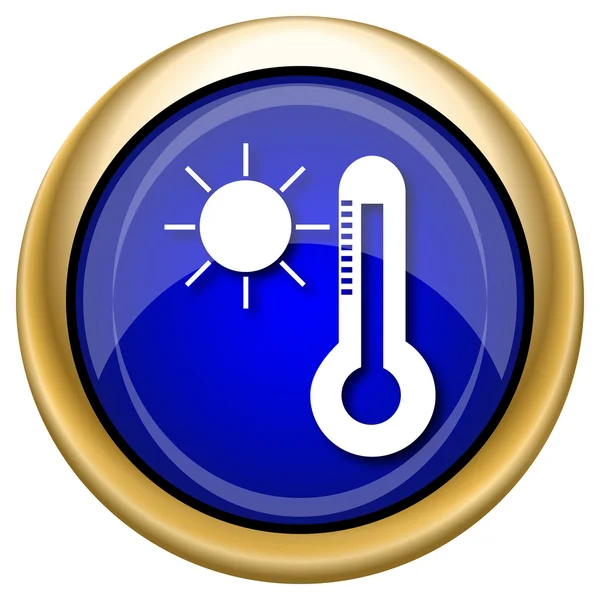 Sun and thermometer icon — Stock Photo, Image